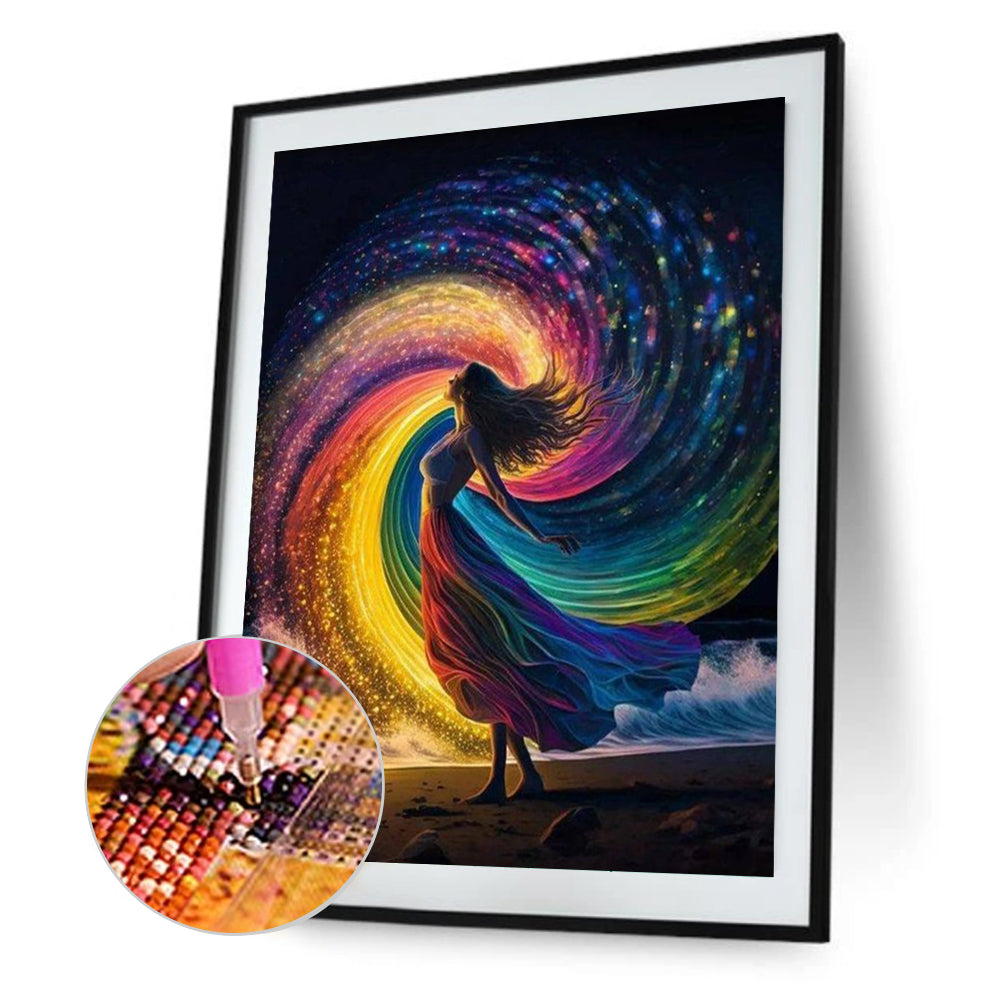 Rainbow Goddess - Full Square Drill Diamond Painting 50*65CM