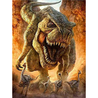 Dinosaur - Full Round Drill Diamond Painting 30*40CM