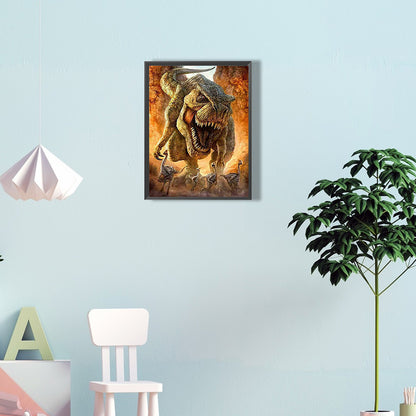 Dinosaur - Full Round Drill Diamond Painting 30*40CM