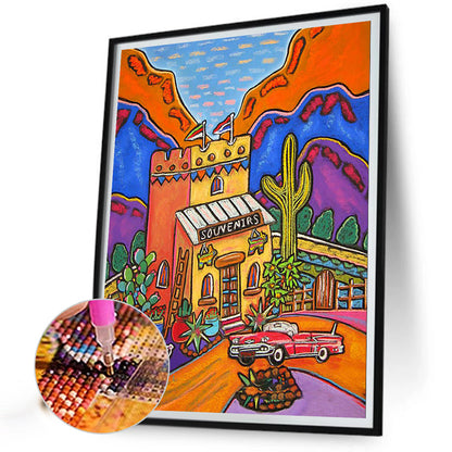 Spring Landscape - Full Round Drill Diamond Painting 30*40CM