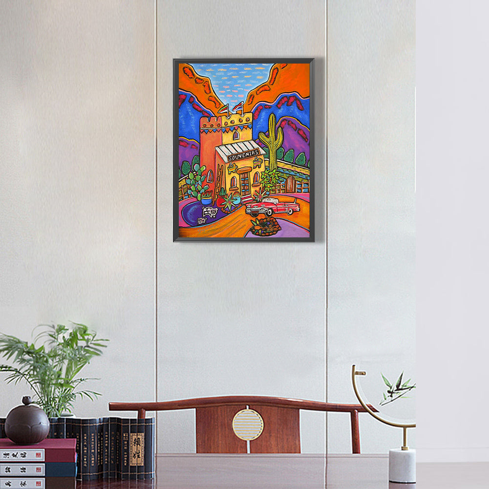 Spring Landscape - Full Round Drill Diamond Painting 30*40CM