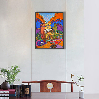 Spring Landscape - Full Round Drill Diamond Painting 30*40CM