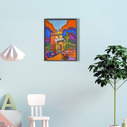 Spring Landscape - Full Round Drill Diamond Painting 30*40CM
