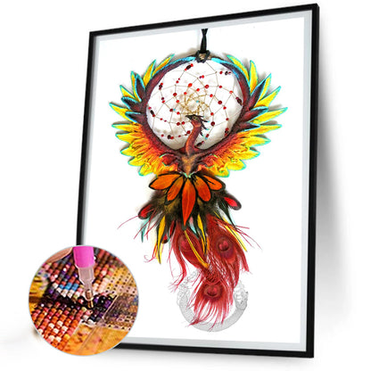 Dream Catcher With Flowers - Full Round Drill Diamond Painting 30*40CM