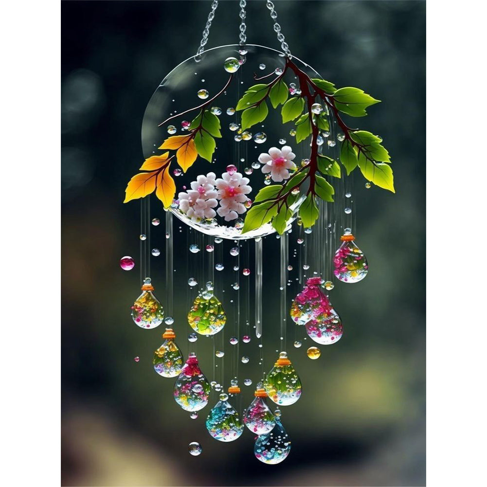 Dream Catcher With Flowers - Full Round Drill Diamond Painting 30*40CM
