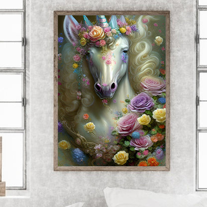 Flower Fairy Horse - Full Round Drill Diamond Painting 30*40CM