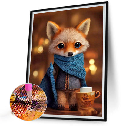 Fox In Social 30*40Ccm(canvas) full round drill diamond painting