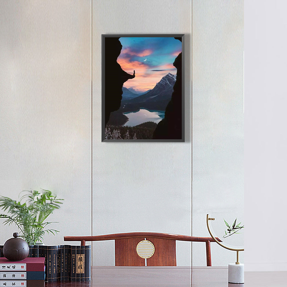 Landscape - Full Round Drill Diamond Painting 30*40CM