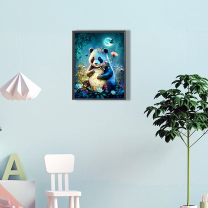 Moonlight Panda - Full Round Drill Diamond Painting 30*40CM