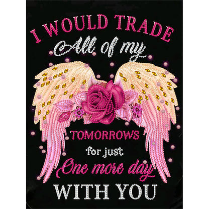 English Letter - Special Shaped Drill Diamond Painting 30*40CM