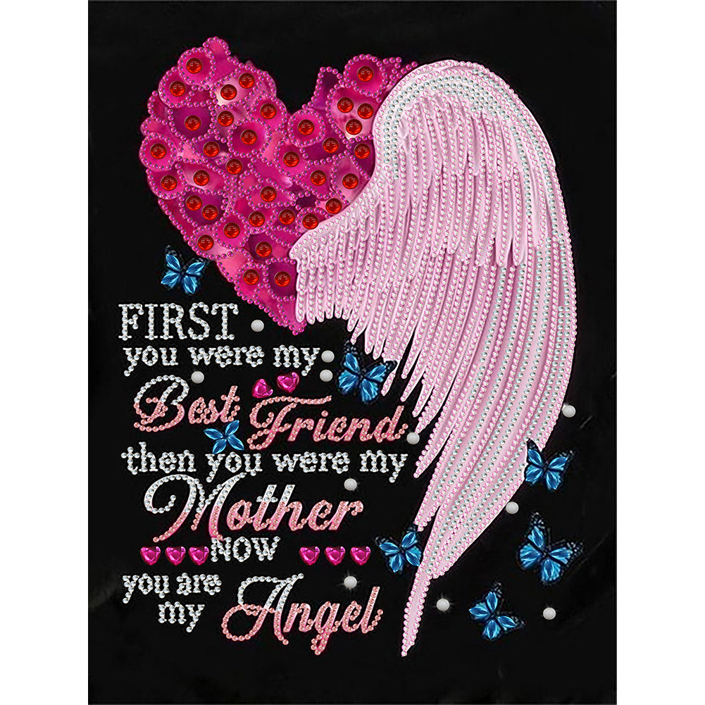 English Letter - Special Shaped Drill Diamond Painting 30*40CM