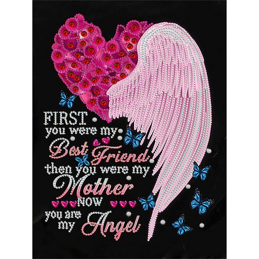 English Letter - Special Shaped Drill Diamond Painting 30*40CM