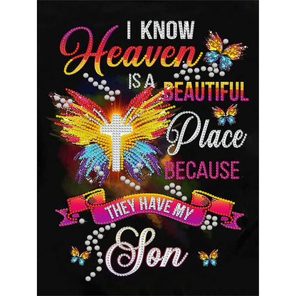 English Letter - Special Shaped Drill Diamond Painting 30*40CM