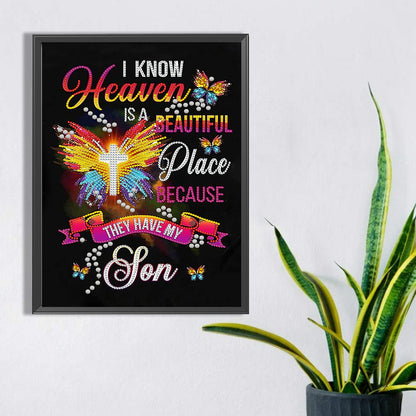 English Letter - Special Shaped Drill Diamond Painting 30*40CM