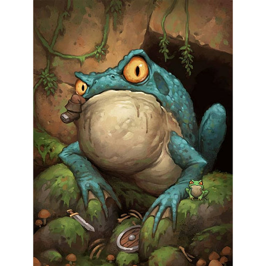 Ferocious Dining Frog - Full Round Drill Diamond Painting 30*40CM