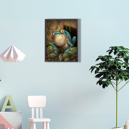 Ferocious Dining Frog - Full Round Drill Diamond Painting 30*40CM