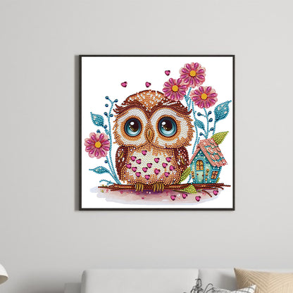 Owl - Special Shaped Drill Diamond Painting 30*30CM
