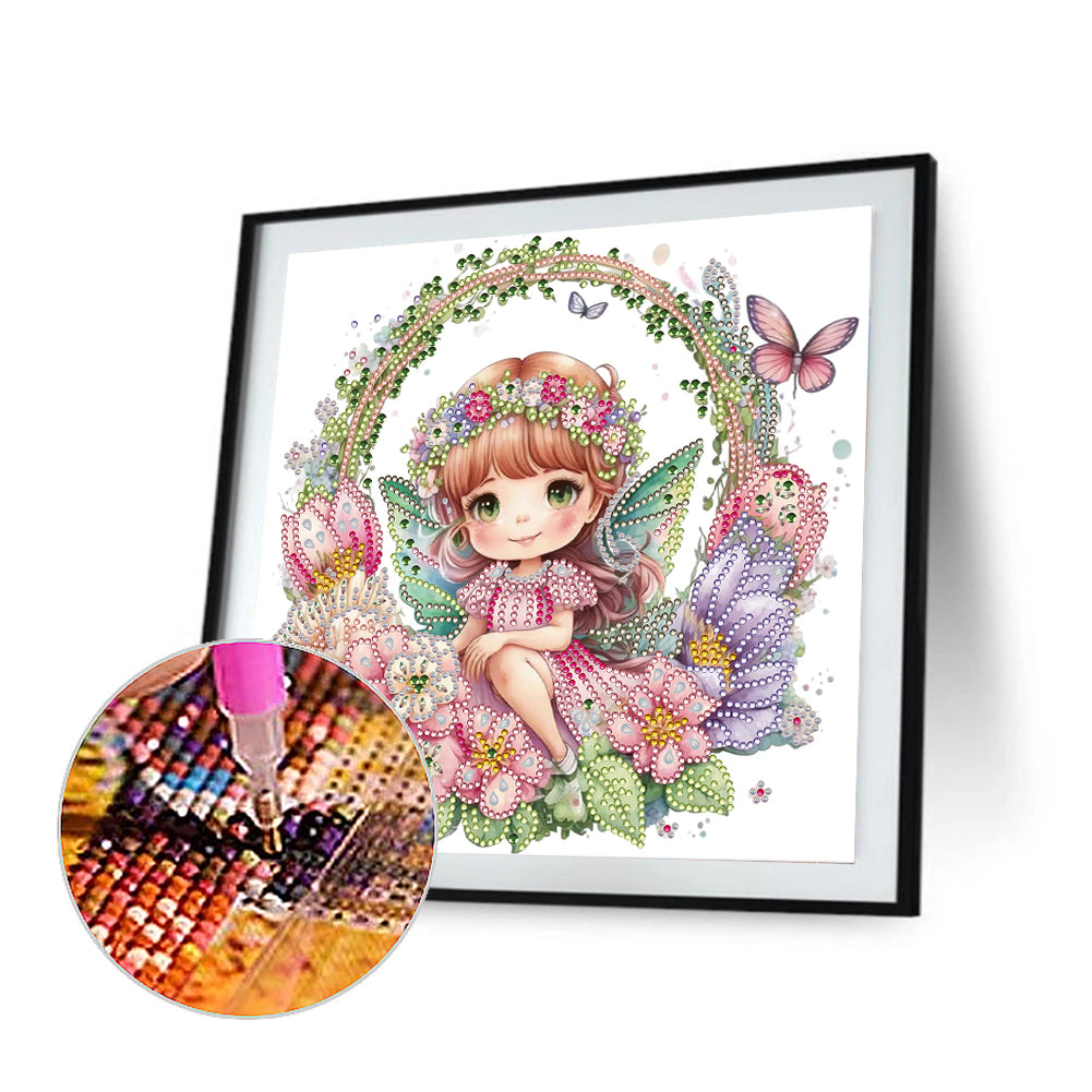 Fairy Angel - Special Shaped Drill Diamond Painting 30*30CM