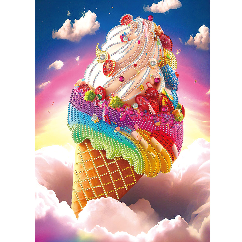 Cloud Ice Cream - Special Shaped Drill Diamond Painting 30*40CM