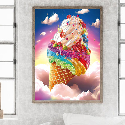 Cloud Ice Cream - Special Shaped Drill Diamond Painting 30*40CM