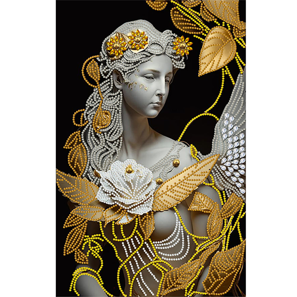 European And American Classical-Mother Angel - Special Shaped Drill Diamond Painting 30*45CM