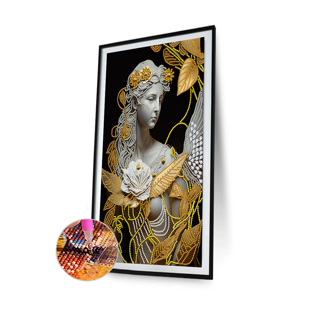 European And American Classical-Mother Angel - Special Shaped Drill Diamond Painting 30*45CM