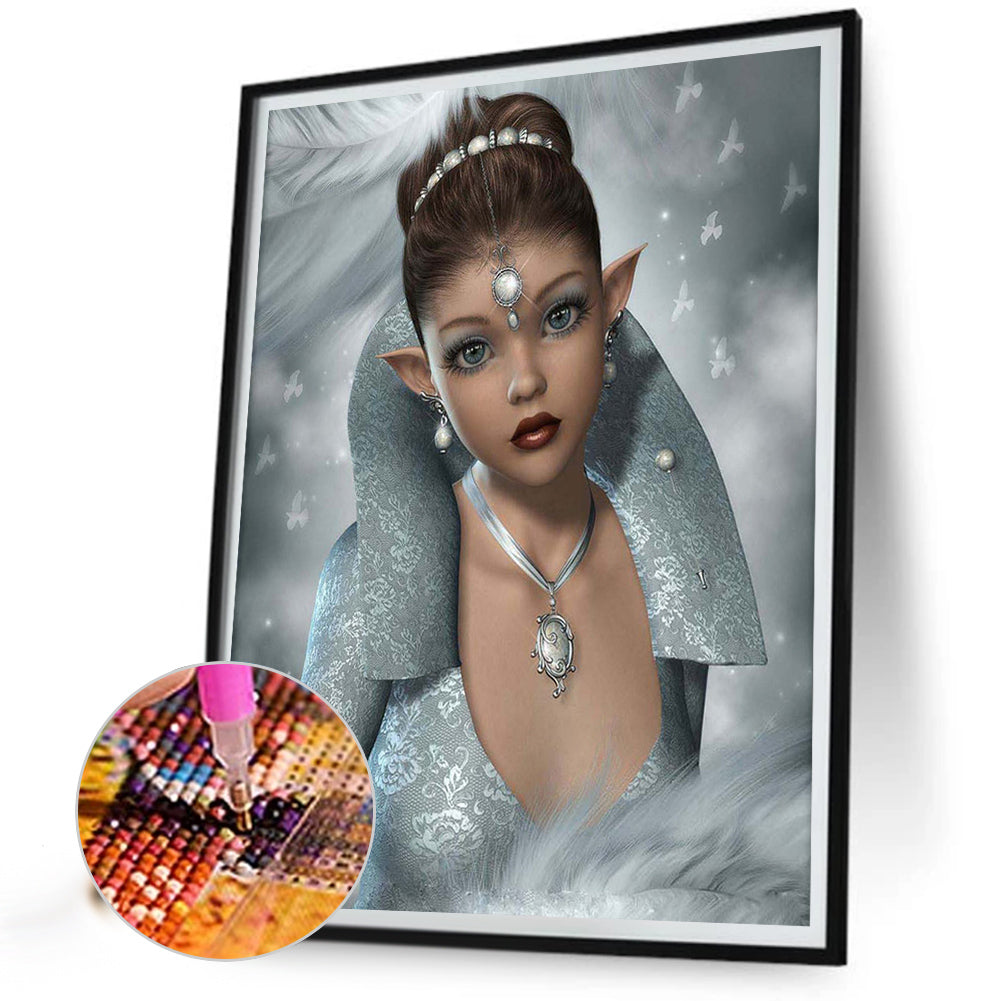 Elf Temperament Woman - Full Square Drill Diamond Painting 40*50CM