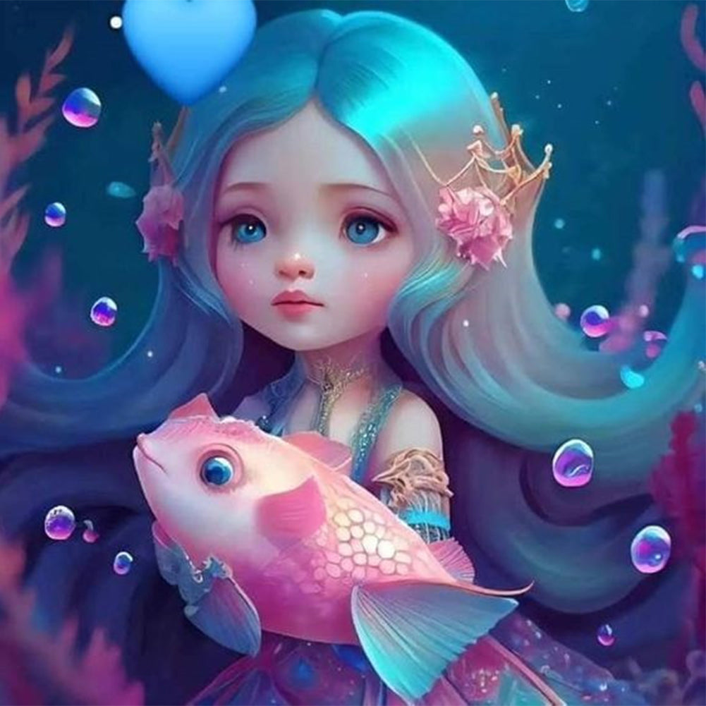 Mermaid - Full Square Drill Diamond Painting 40*40CM