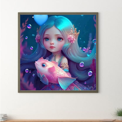Mermaid - Full Square Drill Diamond Painting 40*40CM