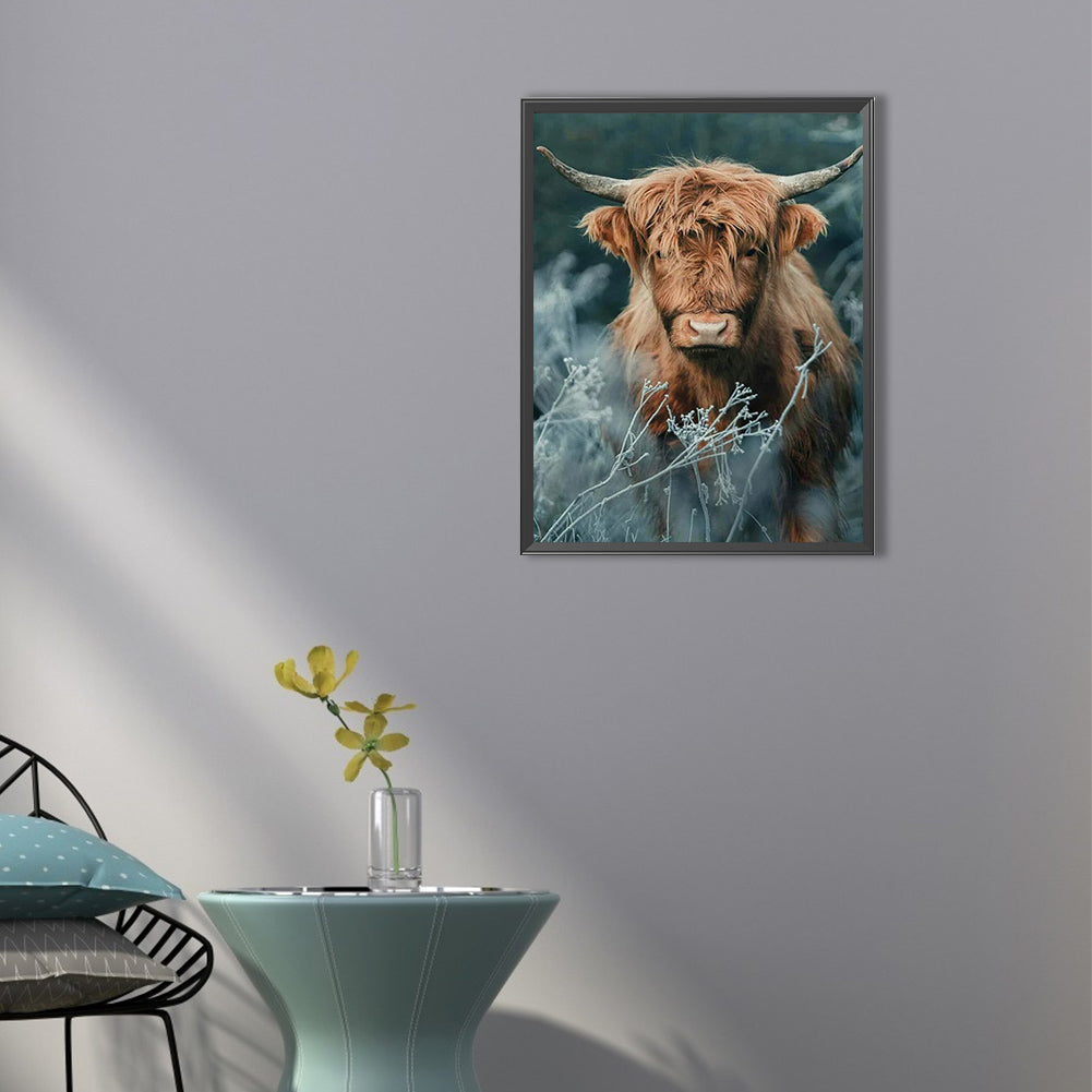 Highland Yak - Full Round Drill Diamond Painting 40*50CM