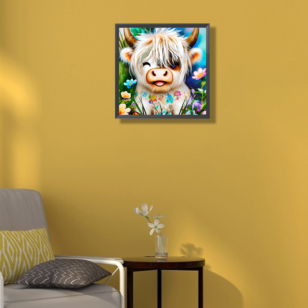 Highland Yak - Full Round Drill Diamond Painting 30*30CM