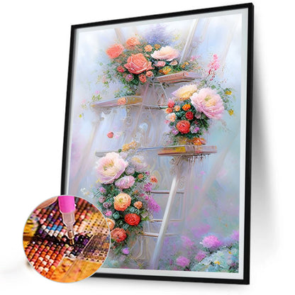 Attic Ladder - Full Round Drill Diamond Painting 30*40CM