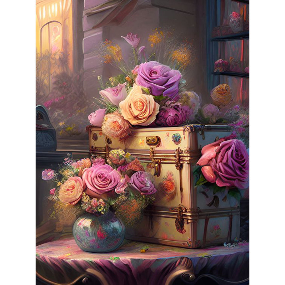 Suitcase Art - Full Round Drill Diamond Painting 30*40CM