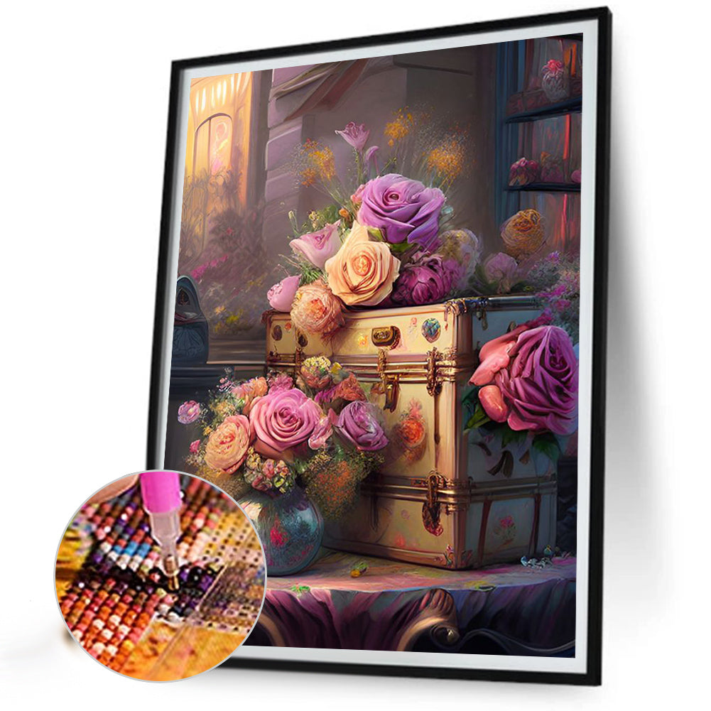 Suitcase Art - Full Round Drill Diamond Painting 30*40CM