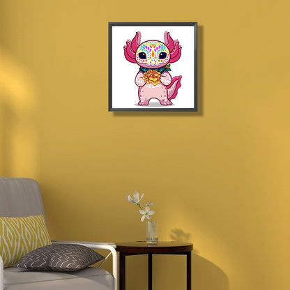 Pink Stitch - Full Round Drill Diamond Painting 30*30CM