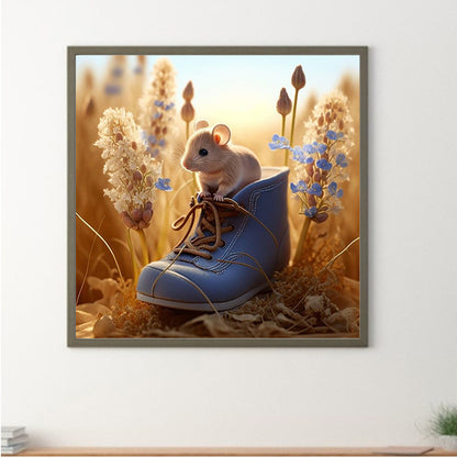 Little Mouse - Full Round Drill Diamond Painting 30*30CM