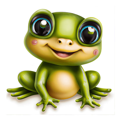 Big Head Animal Frog - Full Round Drill Diamond Painting 30*30CM