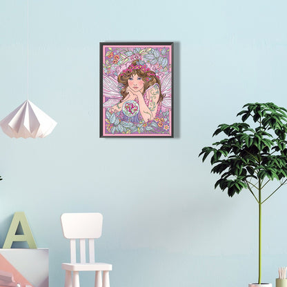 Flower Fairy - Full Round Drill Diamond Painting 30*40CM
