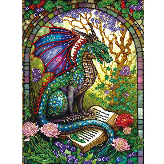 Dinosaurs In The Daylight Ruins - Special Shaped Drill Diamond Painting 30*40CM