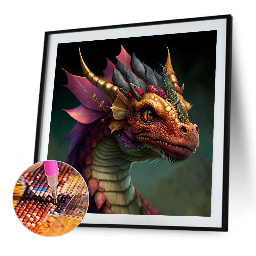 Color Dragon - Full Round Drill Diamond Painting 30*30CM