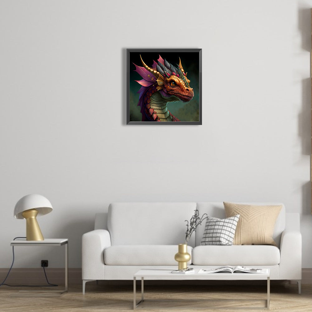 Color Dragon - Full Round Drill Diamond Painting 30*30CM