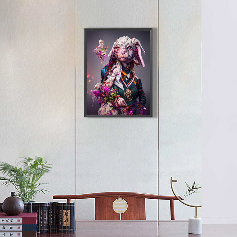 Captain Rabbit - Full Round Drill Diamond Painting 30*40CM