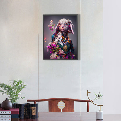 Captain Rabbit - Full Round Drill Diamond Painting 30*40CM