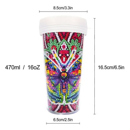 DIY Crystal Diamond Water Bottle Leak Proof BPA Free for Fitness Sports Outdoors