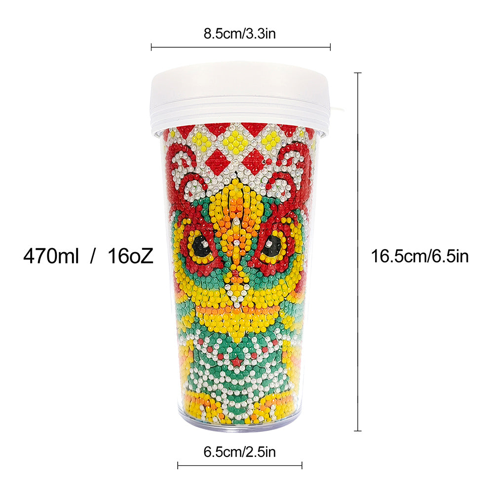 DIY Crystal Diamond Water Bottle Leak Proof BPA Free for Fitness Sports Outdoors