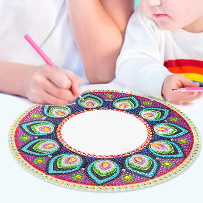 DIY Compact Mirror Art Craft Set Hanging Pocket Mirror Flower for Adult and Kids