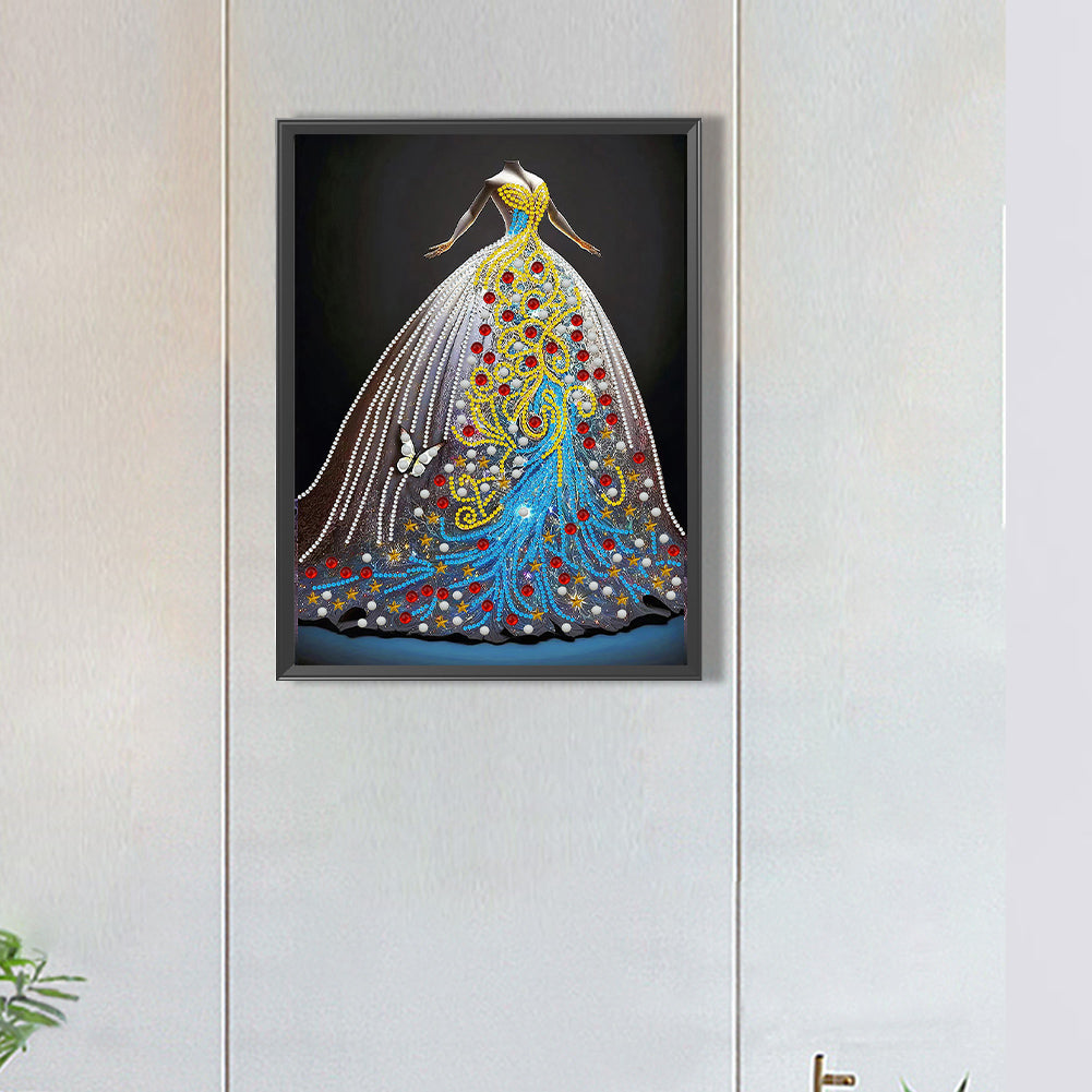 Dream Wedding Dress - Special Shaped Drill Diamond Painting 30*40CM