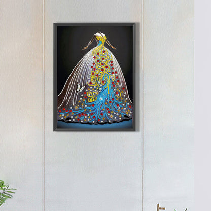 Dream Wedding Dress - Special Shaped Drill Diamond Painting 30*40CM