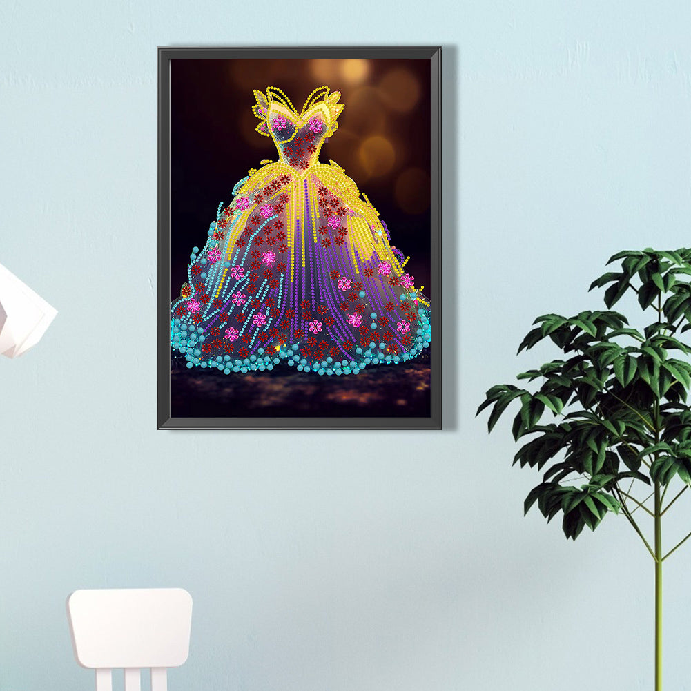 Dream Wedding Dress - Special Shaped Drill Diamond Painting 30*40CM