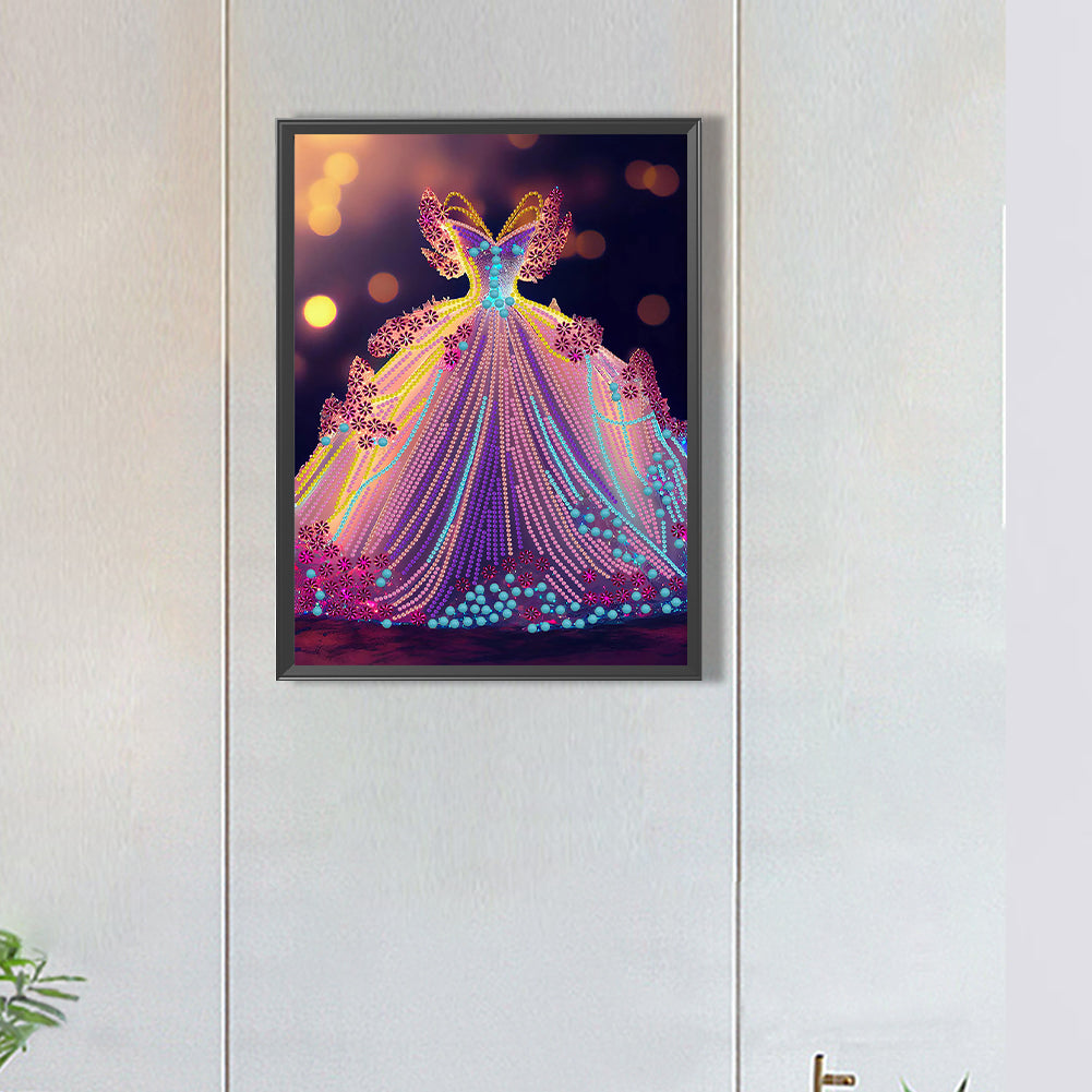 Dream Wedding Dress - Special Shaped Drill Diamond Painting 30*40CM